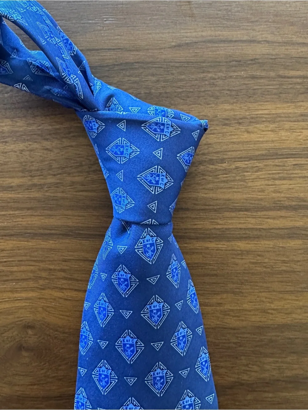 Blue Patterned Men's Tie